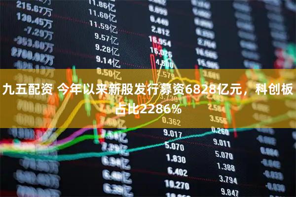 九五配资 今年以来新股发行募资6828亿元，科创板占比2286%