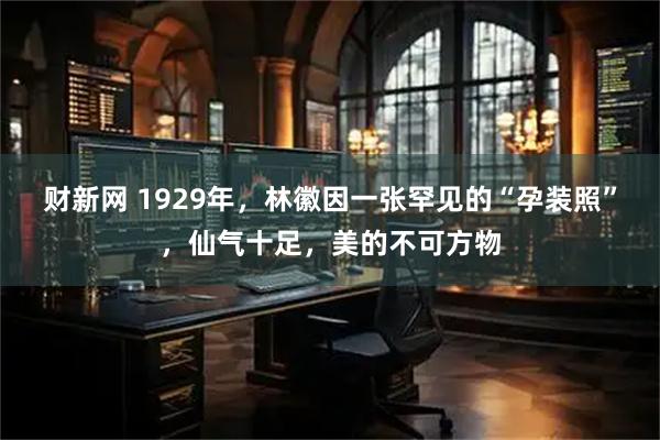 财新网 1929年，林徽因一张罕见的“孕装照”，仙气十足，美的不可方物